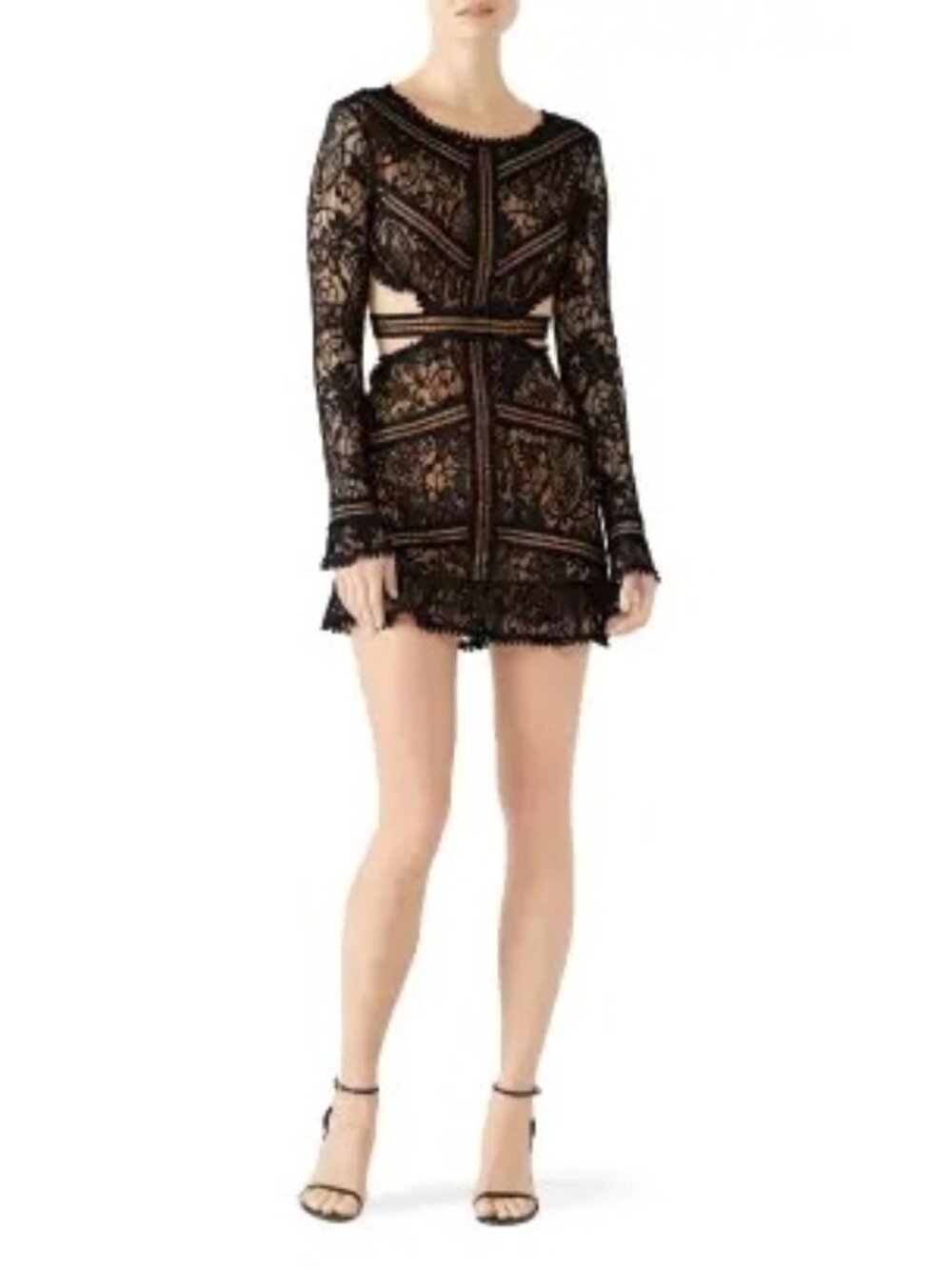 R-87. For Love and Lemons Black Emerie Cut Out Dress